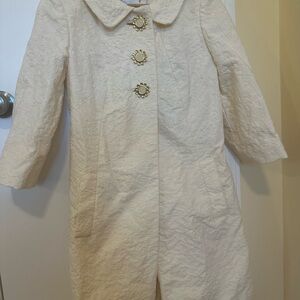Iconic Milly Cream Jacquard Light Coat